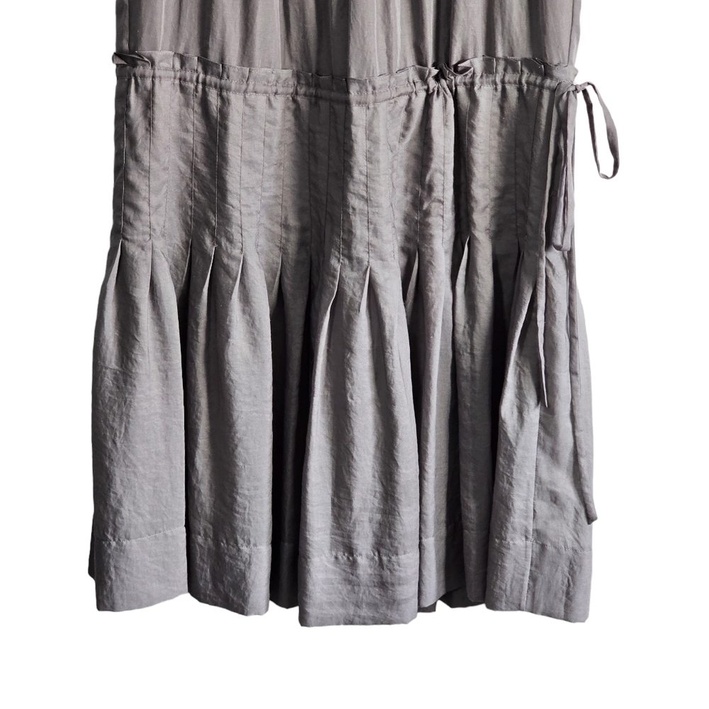 BCBGMaxAzria Light Gray Ruffle Mini Dress - Picture 7 of 12